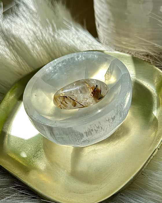 Rutilquarz – gebohrter Anhänger 2,8cm