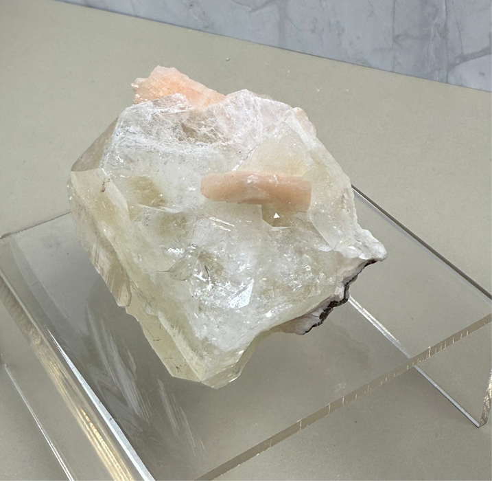 Apophyllit mit Stilbit Stufe A24