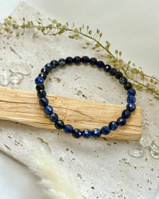 Sodalith facettiertes Armband high quality 6mm
