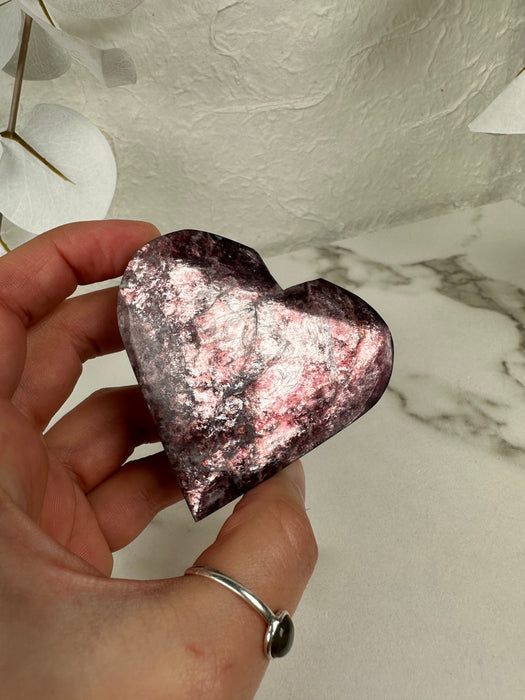 Lepidolith Herz C59