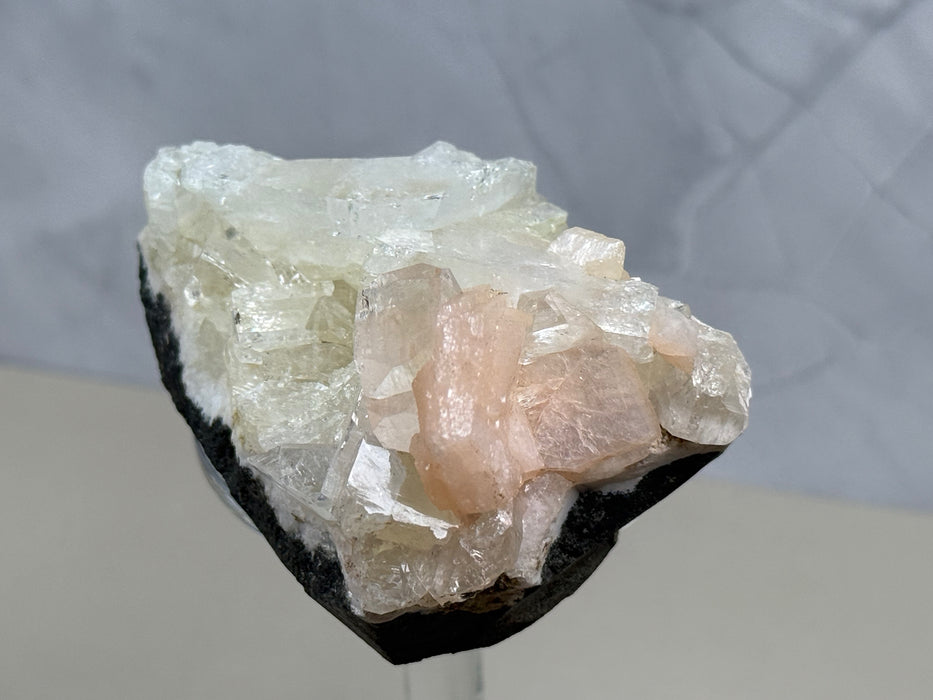 Apophyllit mit Stilbit Stufe E39