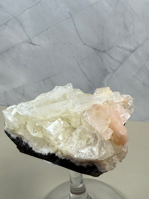 Apophyllit mit Stilbit Stufe E39