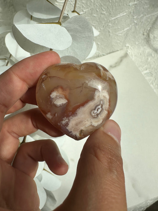 Blumenachat Herz B11