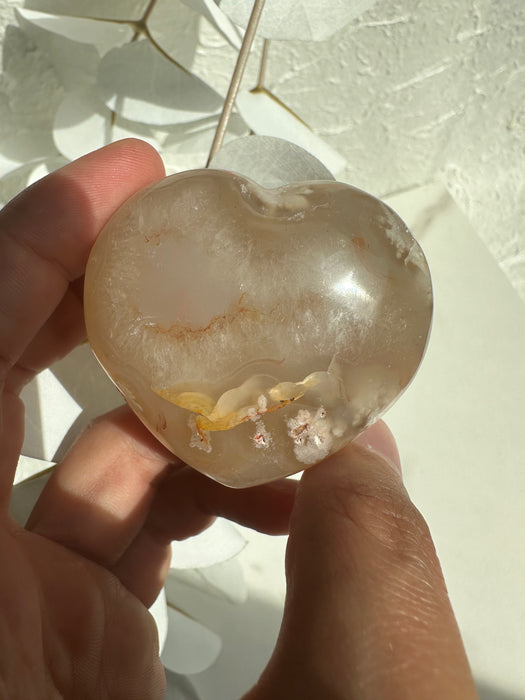 Blumenachat Herz H14