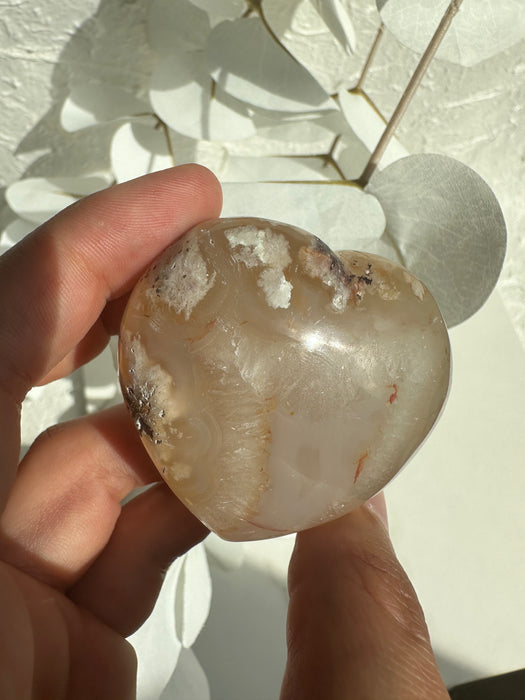 Blumenachat Herz H14