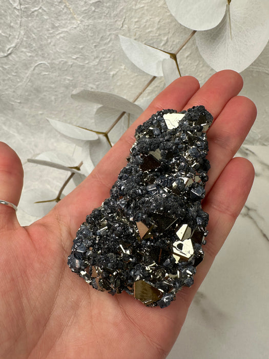 Pyritstufe mit Sphalerit B36