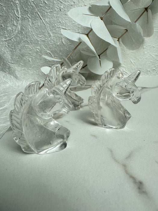 Bergkristall Einhorn