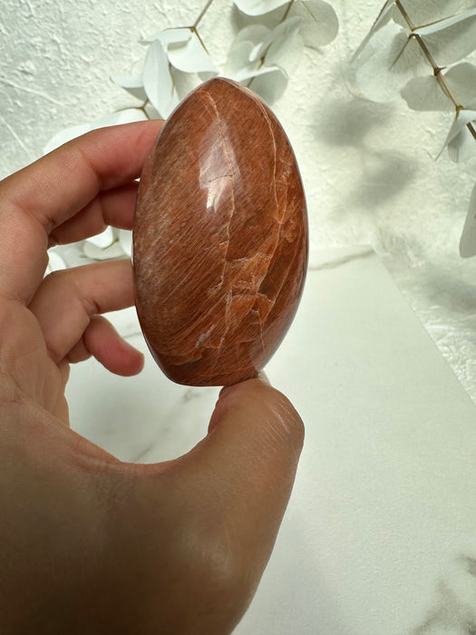 Aprikosenmondstein Freiform A18