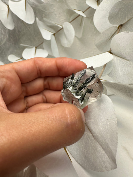 Epidot Stufe mit Quarz F19