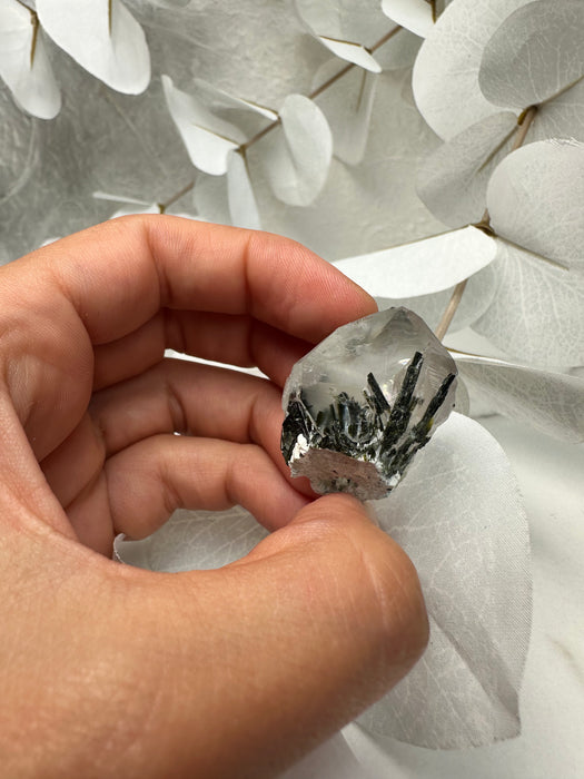 Epidot Stufe mit Quarz F19