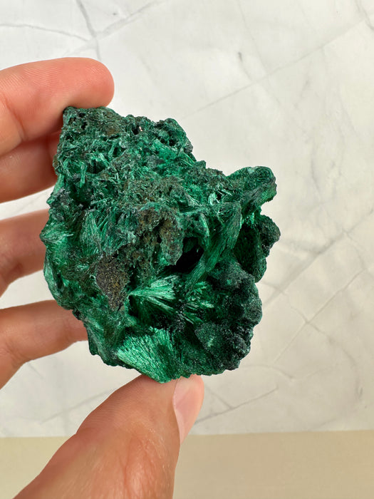 Malachit nadelförmig (Herkunft Kongo)