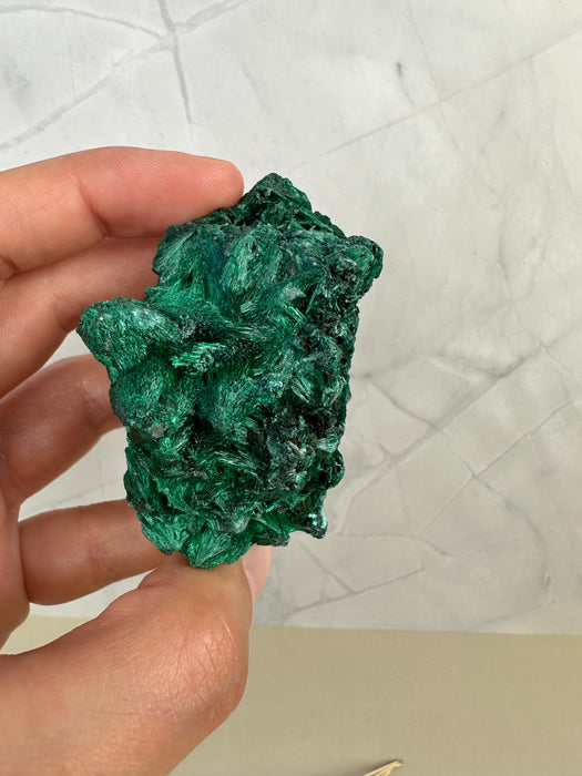 Malachit nadelförmig (Herkunft Kongo)