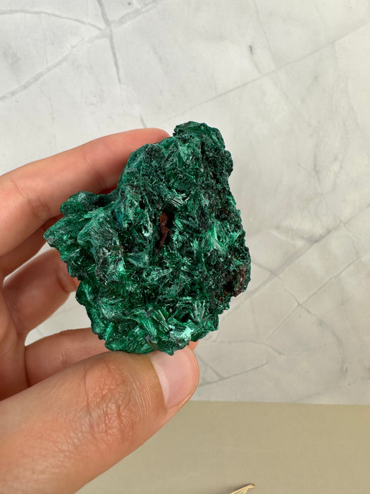 Malachit nadelförmig (Herkunft Kongo)