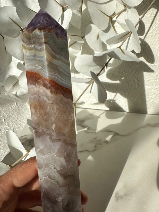 Amethyst/Achat Turm D89