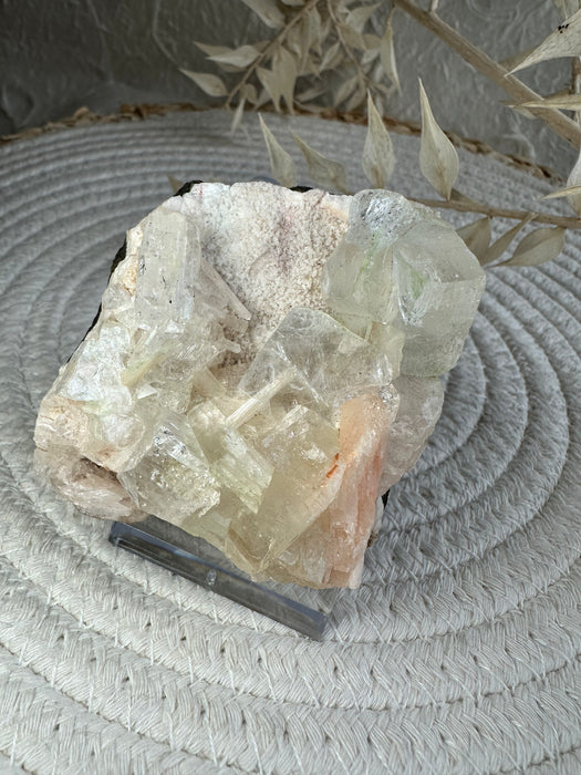 Apophyllit Stufe mit Stilbit A22