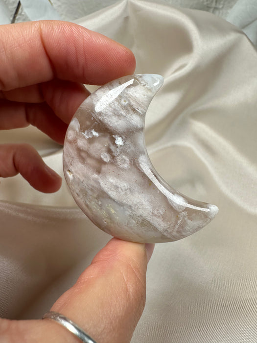 Blumenachat Halbmond J17