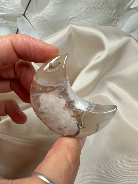 Blumenachat Halbmond F17