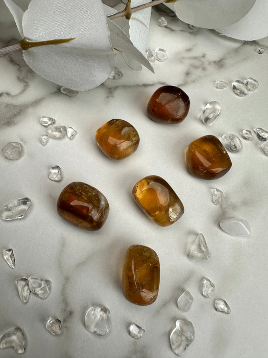 Aragonit Trommelstein aus Afrika