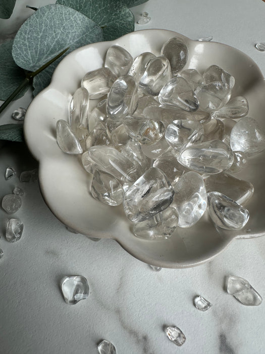 Bergkristall Trommelstein