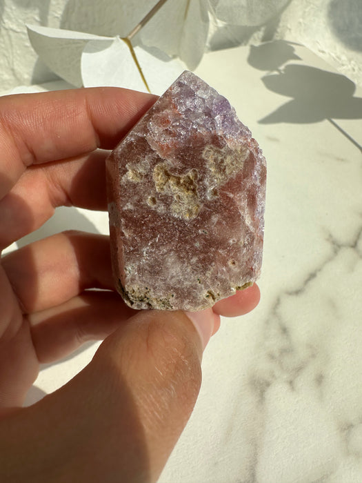 Pinke Amethyst Spitze klein AV14