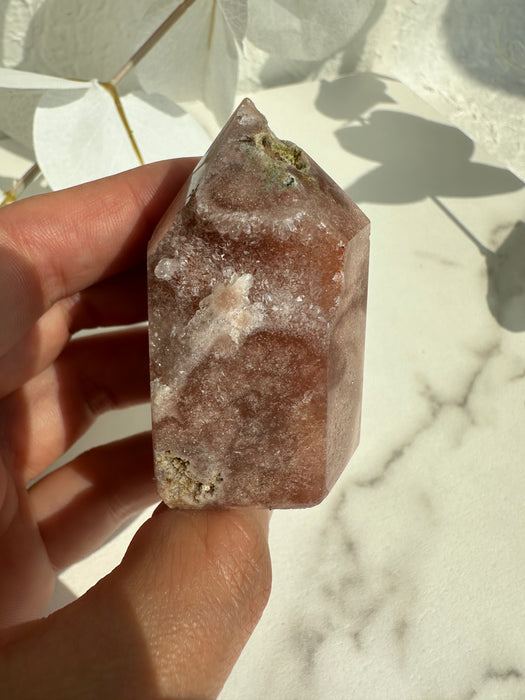 Pinke Amethyst Spitze klein E24