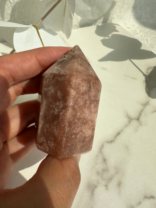 Pinke Amethyst Spitze klein E24