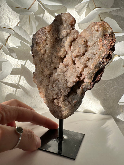 Chalcedon auf Metallständer A79