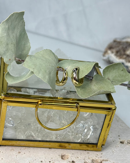 Filigrane goldene Hoops aus Sterlingsilber, kleiner Ohrschmuck