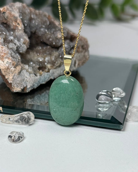 Grüner Aventurin Anhänger natürliches Unikat