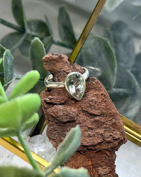 Prasiolith Ring Gr.57