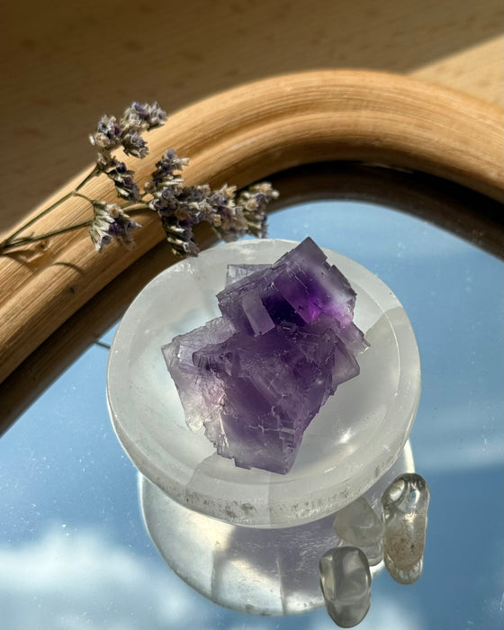 Fluoritstufe aus Asturien, Spanien