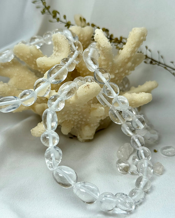 Bergkristall Nugget Armband