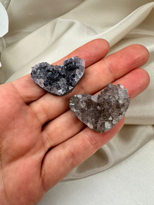 Amethyst Herz Rohkristall