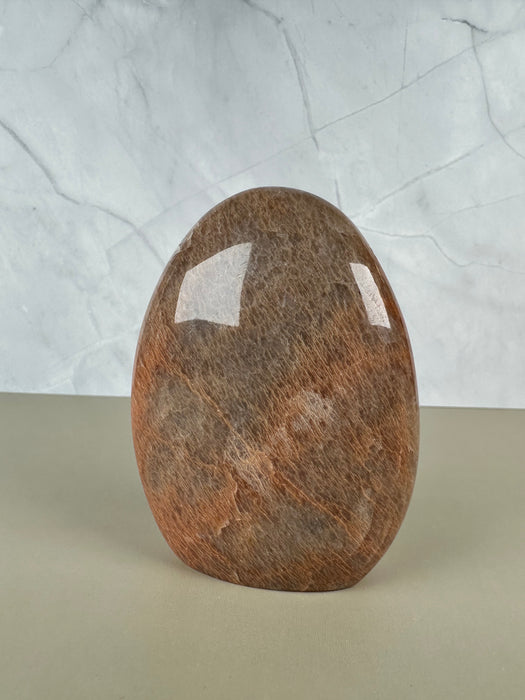 Aprikosenmondstein Freiform A28