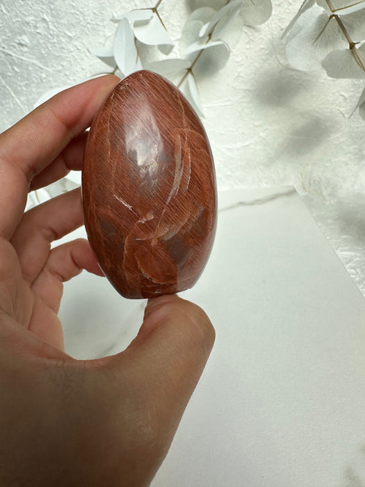 Aprikosenmondstein Freiform A18