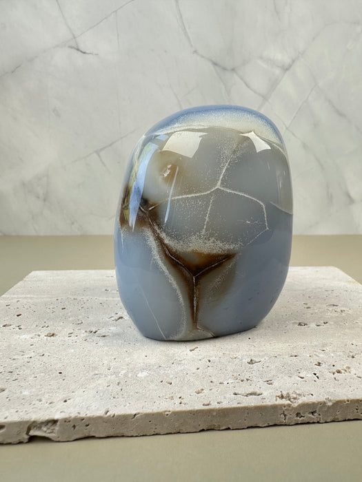 Blaue Chalcedon Freiform