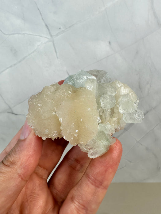 Apophyllit mit Stilbit Stufe