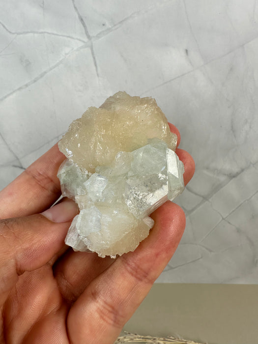 Apophyllit mit Stilbit Stufe