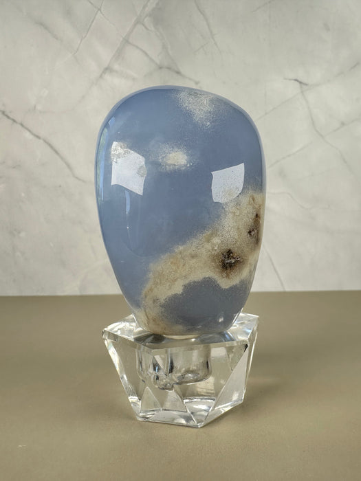 Blaue Chalcedon Freiform
