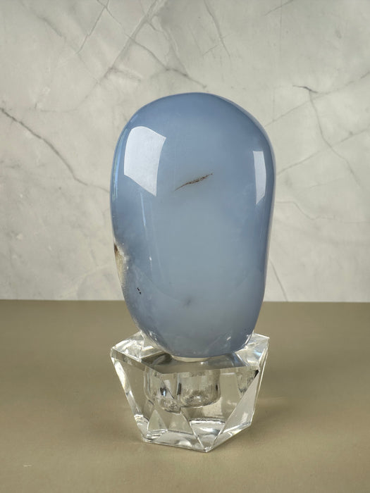 Blaue Chalcedon Freiform