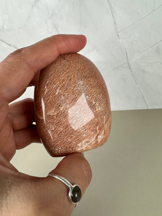 Aprikosenmondstein Freiform