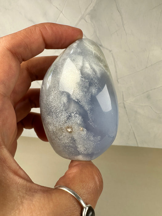 Blaue Chalcedon Freiform