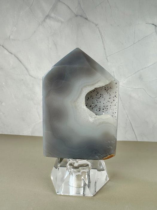 Achatspitze mit Druse