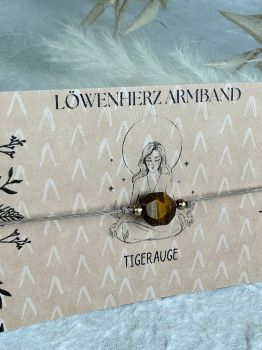 Themen Armband „Löwenherz“ mit Makrameverschluss