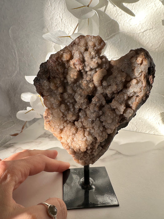 Chalcedon auf Metallständer A79