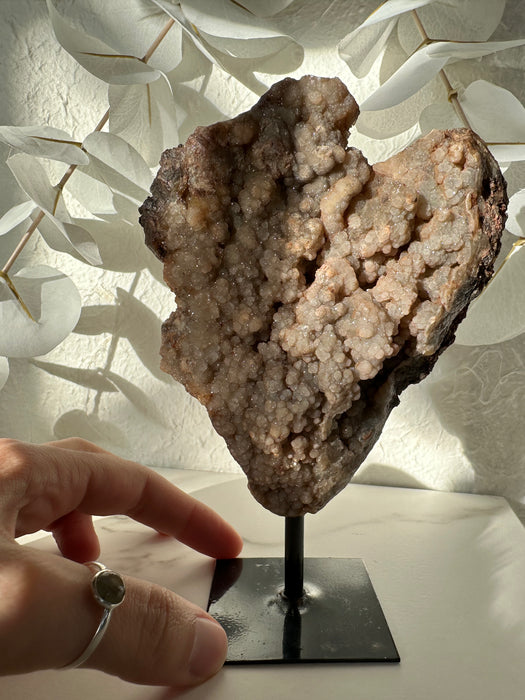 Chalcedon auf Metallständer A79