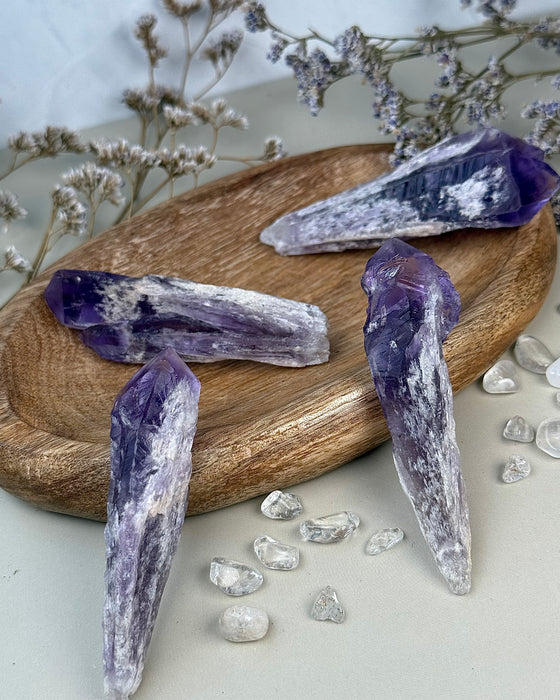 Amethyst Wurzelspitze Größe M – naturbelassener Kristall in violetten Nuancen